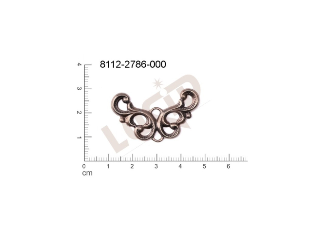 Tvarový výlisek ostatní s více očky (svěšovacími dírkami) 33.0x20.0mm