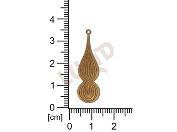 fancy shape other with 1 loop / attaching hole