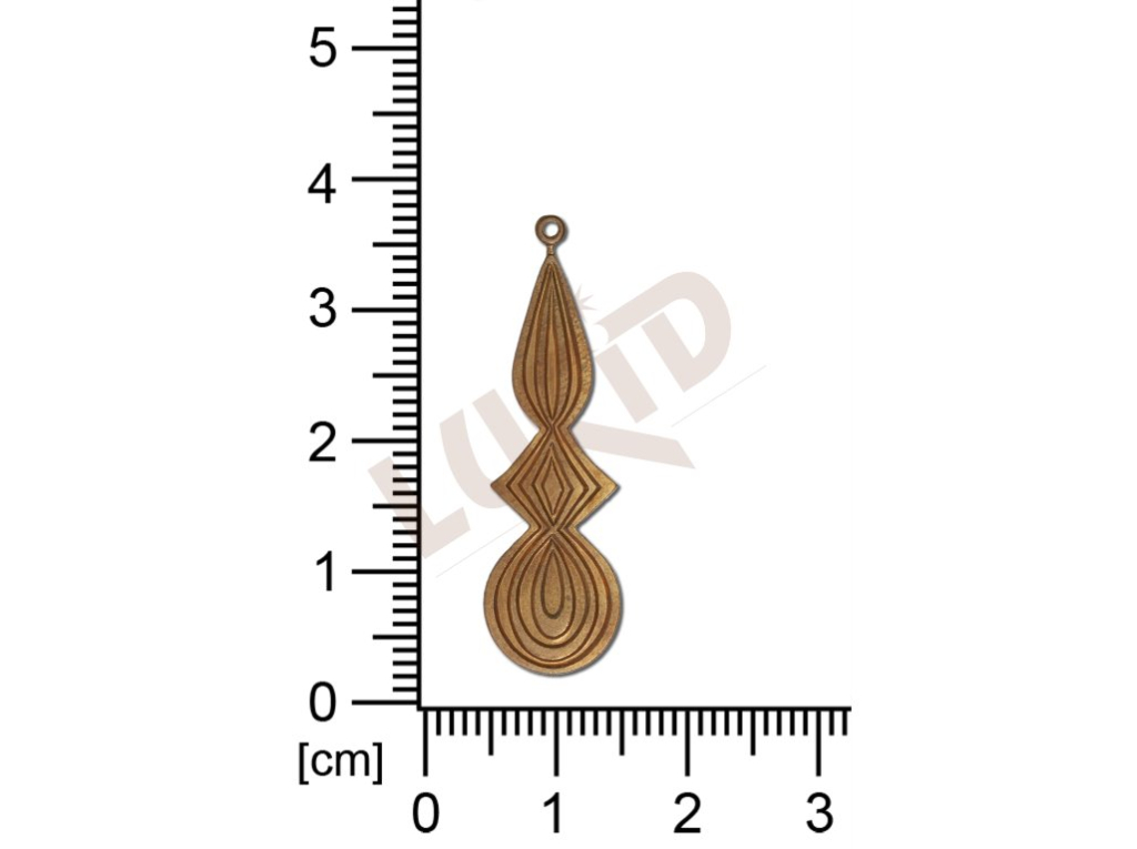 fancy shape other with 1 loop / attaching hole