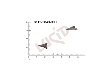 fancy shape other without loops / attaching holes 11.0x8.0mm