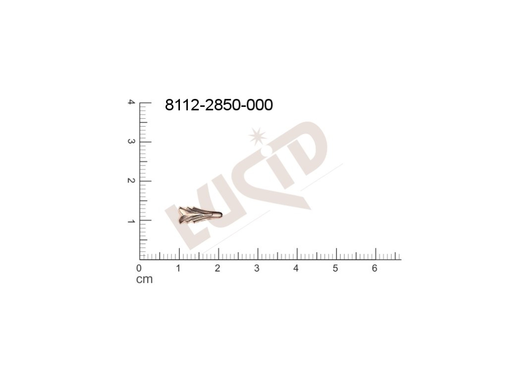 Tvarový výlisek ostatní bez oček (svěšovacích dírek) 12.0x5.0mm