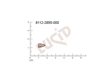 Tvarový výlisek  srdce ostatní bez oček (svěšovacích dírek) 10.0x5.0mm