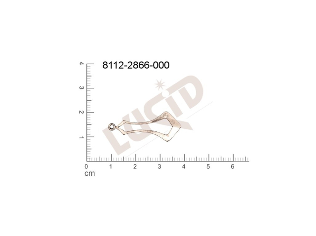 flat cut-out other with 1 loop / attaching hole 30.0x14.0mm