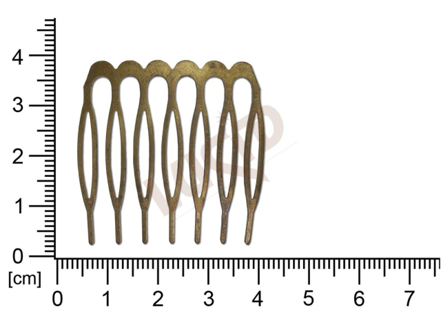 component for hair decor. comb 