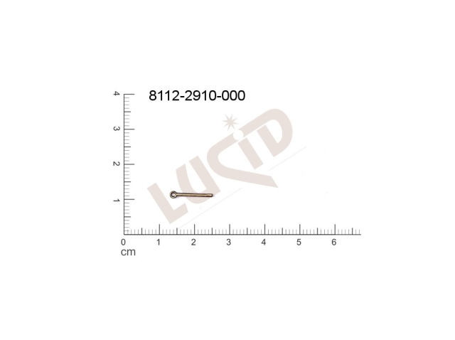 Tvarový výlisek ostatní s 1 očkem (svěšovací dírkou) 12,5x2mm