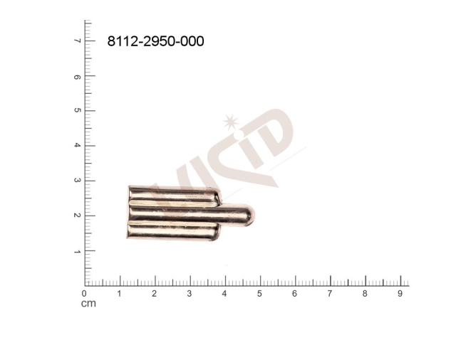 fancy shape other without loops / attaching holes 37.0x15.0mm