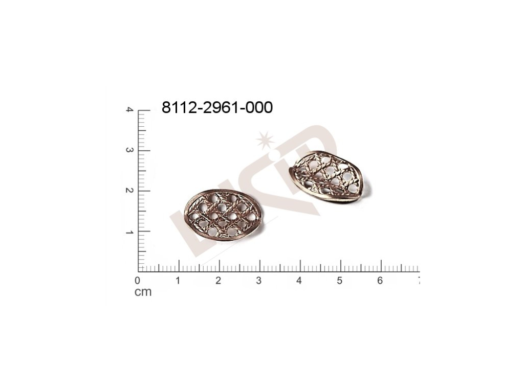 fancy shape oval other without loops / attaching holes 20.0x13.0mm