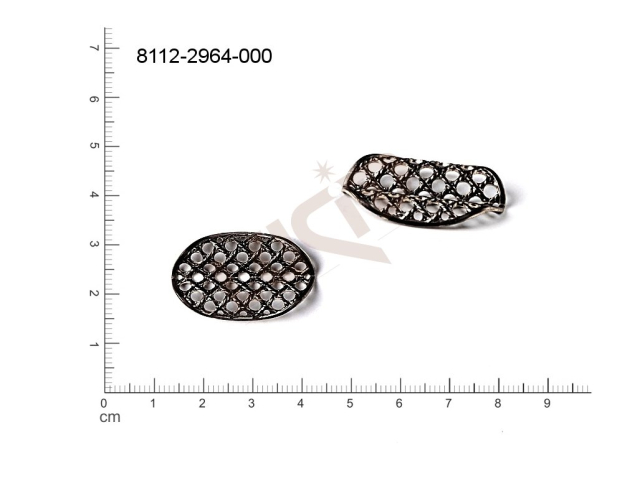 fancy shape oval other without loops / attaching holes 30.0x19.0mm