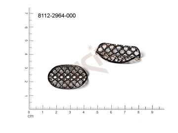 fancy shape oval other without loops / attaching holes 30.0x19.0mm