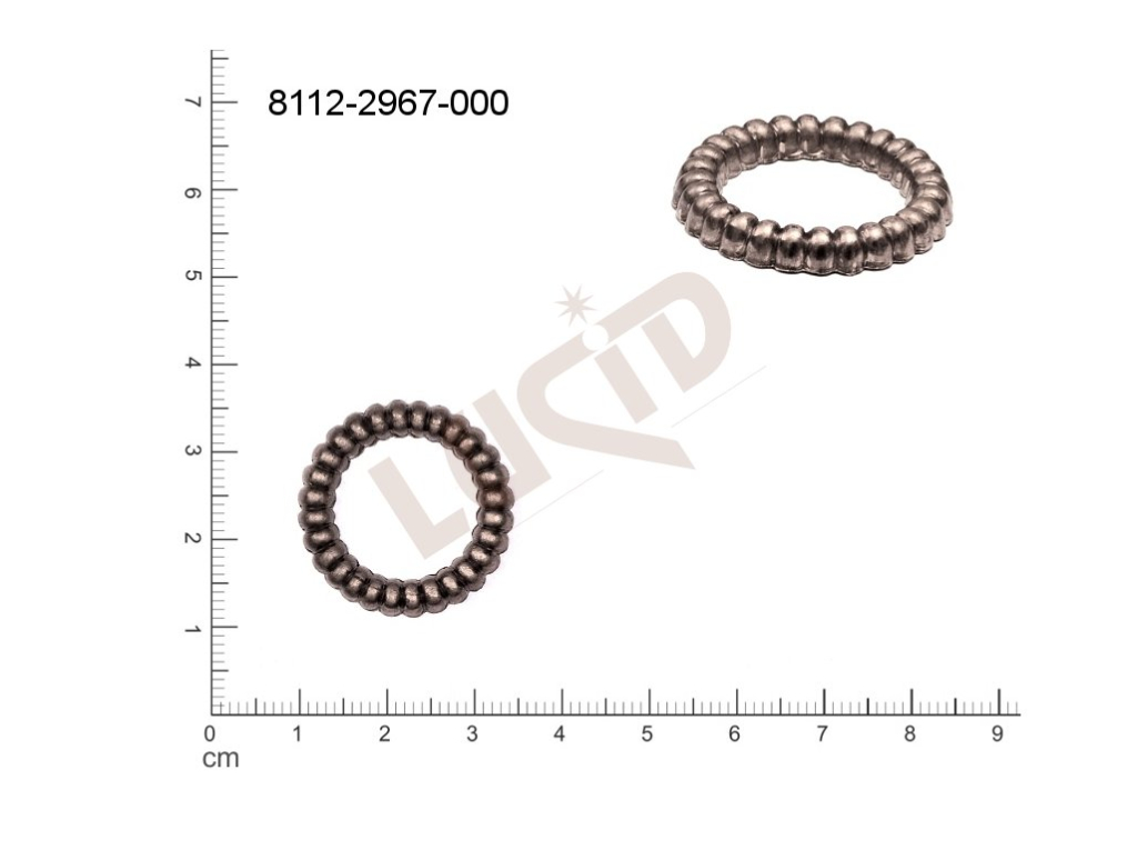 Tvarový výlisek kulatý bez oček (svěšovacích dírek) 25.0mm