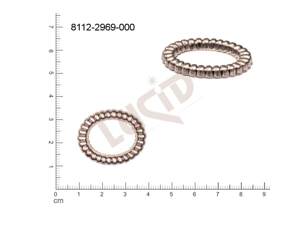 fancy shape oval other without loops / attaching holes 30.0x25.0mm