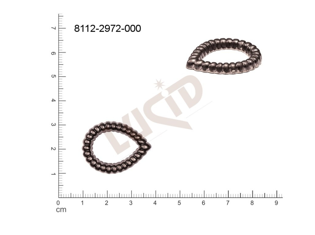 fancy shape drops other without loops / attaching holes 29.0x22.0mm