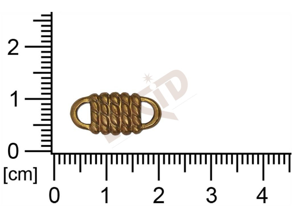 fancy shape oval with 2 loops / attaching holes