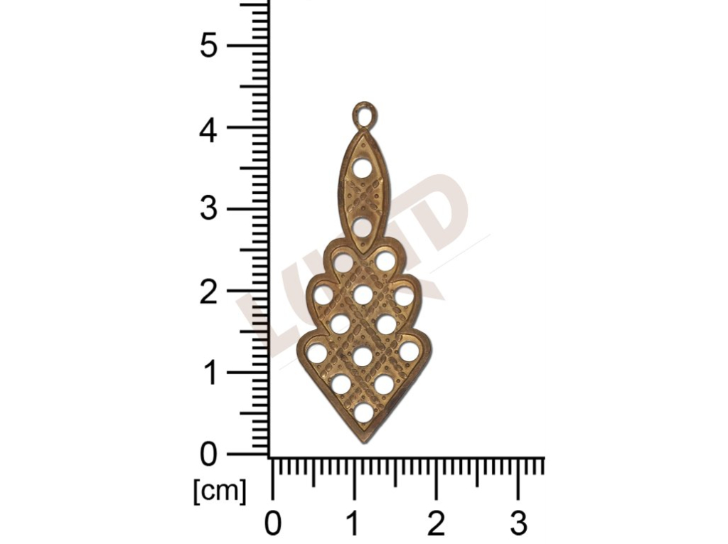 fancy shape other with 1 loop / attaching hole