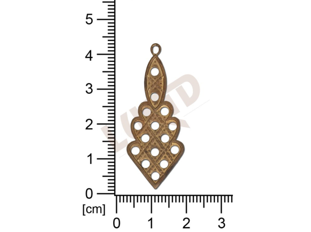 fancy shape other with 1 loop / attaching hole