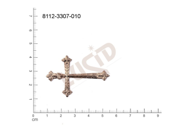 fancy shape crosses other without loops / attaching holes 47.0x31.0mm