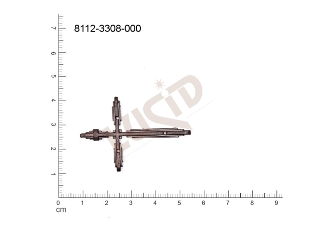 fancy shape crosses other without loops / attaching holes 46.0x32.0mm