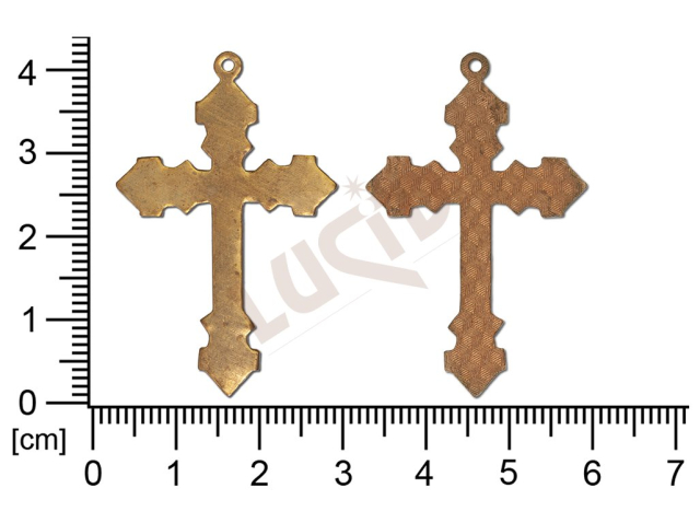 fancy shape crosses other with 1 loop / attaching hole 