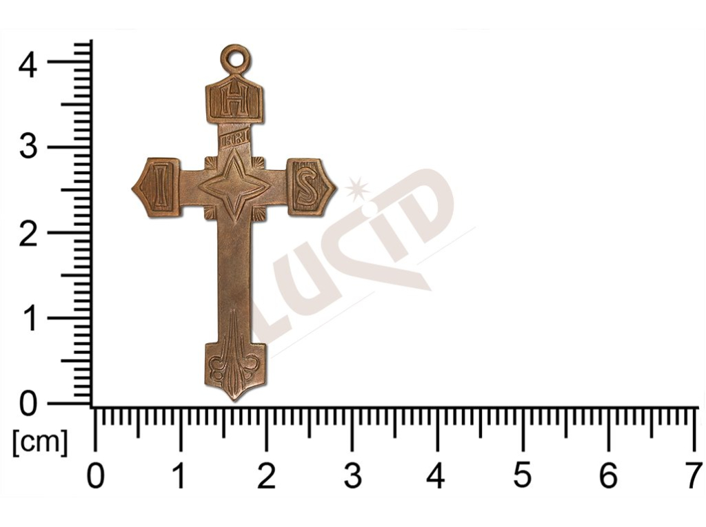 fancy shape crosses other with 1 loop / attaching hole 