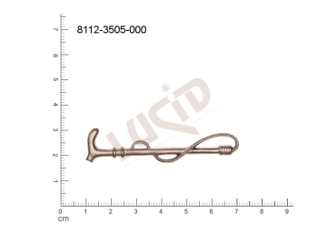 fancy shape other without loops / attaching holes 60.0x14.0mm