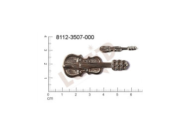 fancy shape weapons and army symbols other without loops / attaching holes 40.0x5.0mm