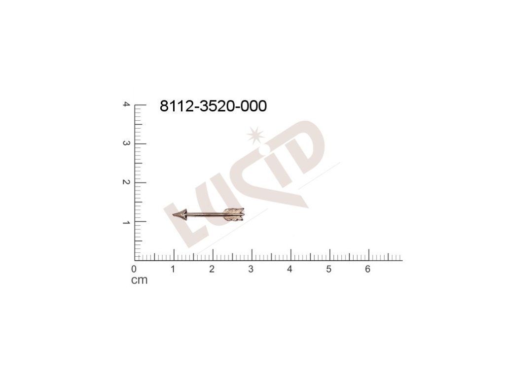 Tvarový výlisek zbraně a armádní motivy ostatní bez oček (svěšovacích dírek) 18.0x3.0mm