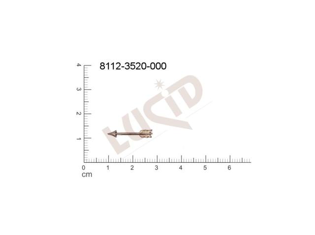 Tvarový výlisek zbraně a armádní motivy ostatní bez oček (svěšovacích dírek) 18.0x3.0mm