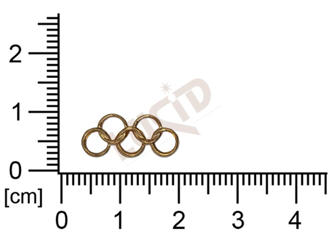 Tvarový výlisek olympijské hry ostatní bez oček (svěšovacích dírek)