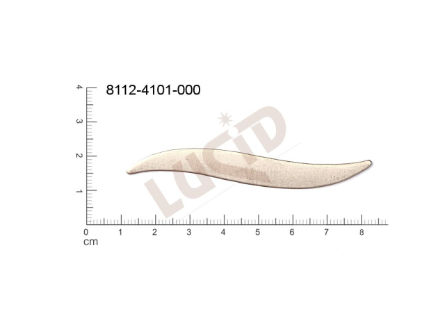 flat cut-out other without loops / attaching holes 71.0x9.0mm