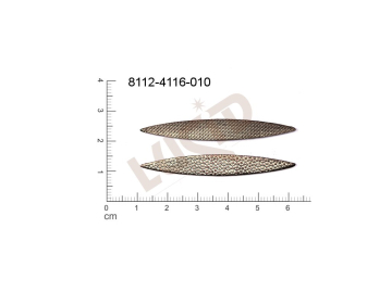 Plochý výsek bez oček (svěšovacích dírek) 51.6x7.2mm