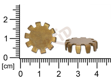 Tvarový výlisek rostlinné motivy kytky, květinové motivy bez oček (svěšovacích dírek) 16.5mm