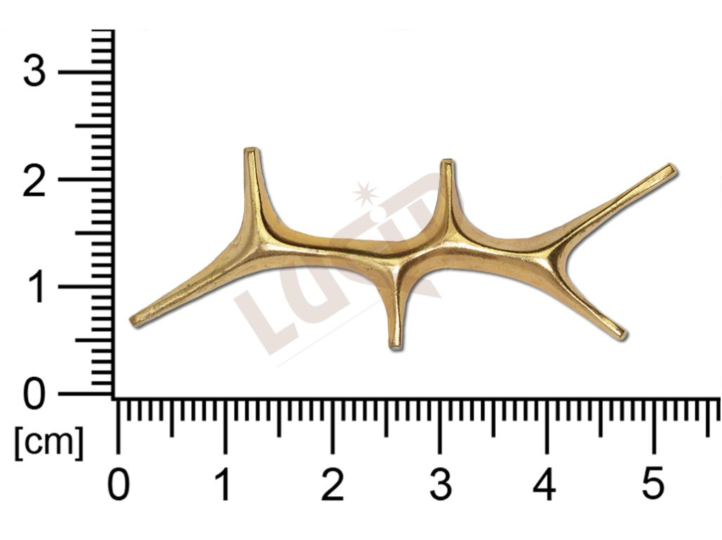 Tvarový výlisek  bez oček (svěšovacích dírek) 50,0x18,0mm