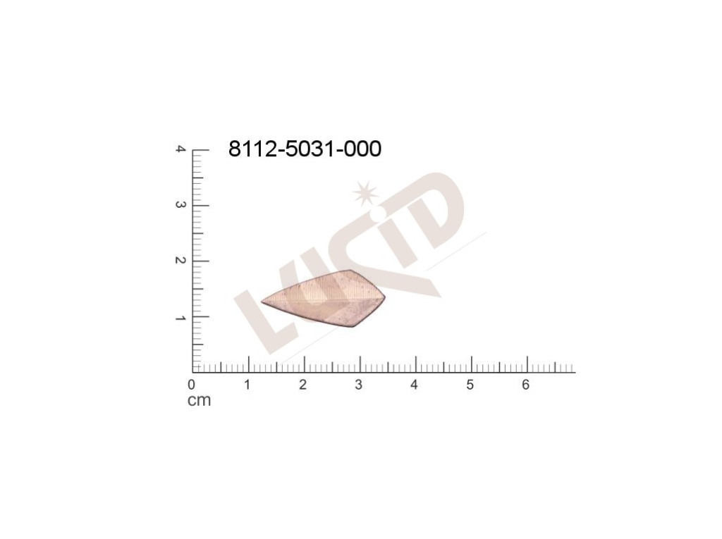 fancy shape quadrangle other without loops / attaching holes 22.0x11.0mm