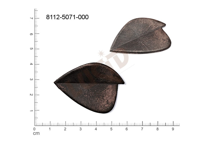 fancy shape other without loops / attaching holes 46.3x32.0mm