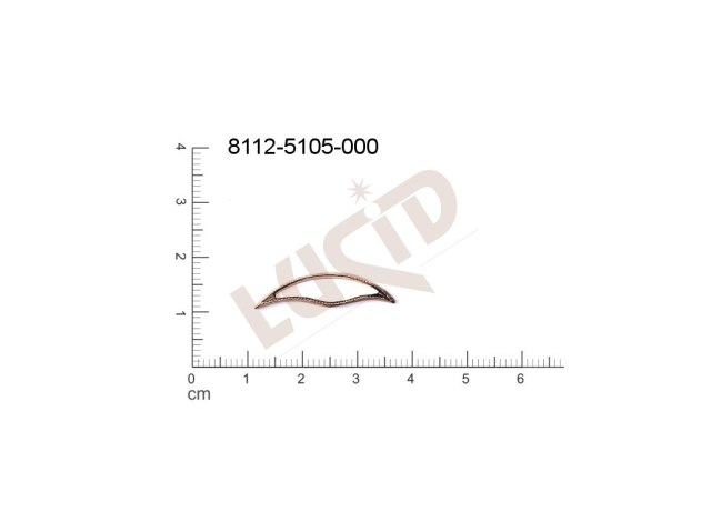 Tvarový výlisek bez oček prořezávaný 22.0x6.0mm