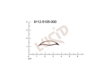 fancy shape other without loops / attaching holes 22.0x6.0mm