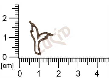 Tvarový výlisek oválné bez oček prořezávaný 18x11mm