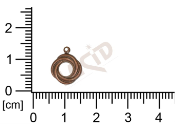 fancy shape quadrangle other with 1 loop / attaching hole 12.0x10.0mm