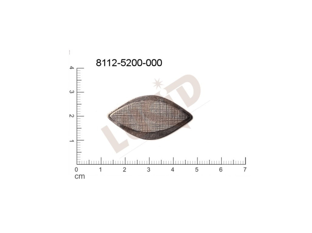 fancy shape other without loops / attaching holes 25.0x14.0mm