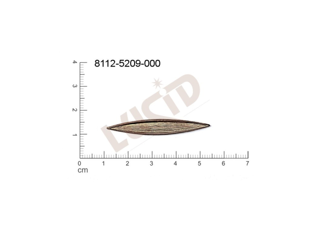 fancy shape oval without loop / attaching hole