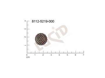 Tvarový výlisek kulatý bez oček (svěšovacích dírek) 15.0mm