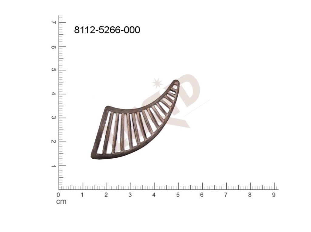 fancy shape other without loops / attaching holes 49.0x24.0mm