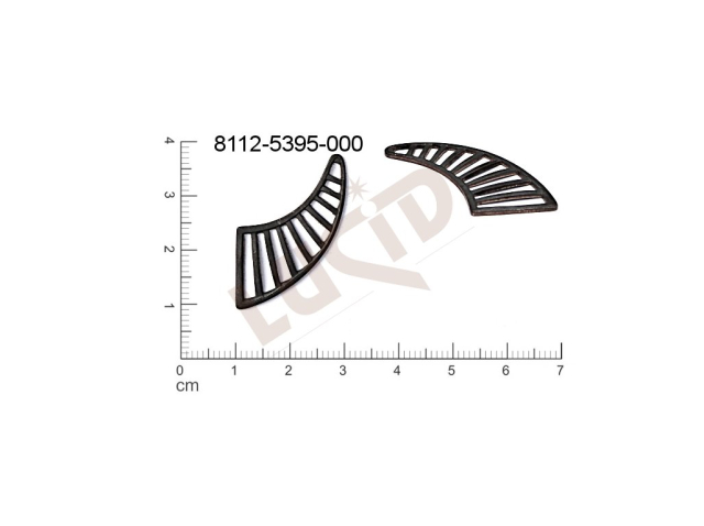 fancy shape other without loops / attaching holes 29.0x15.0mm