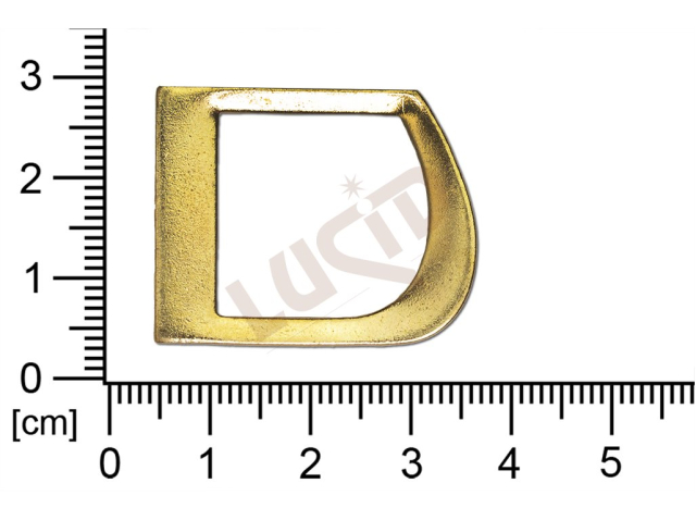Plochý výlisek písmeno D ostatní bez oček (svěšovacích dírek)
