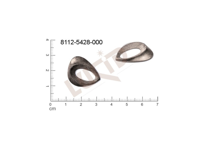 fancy shape drops other without loops / attaching holes 23.0x19.0mm