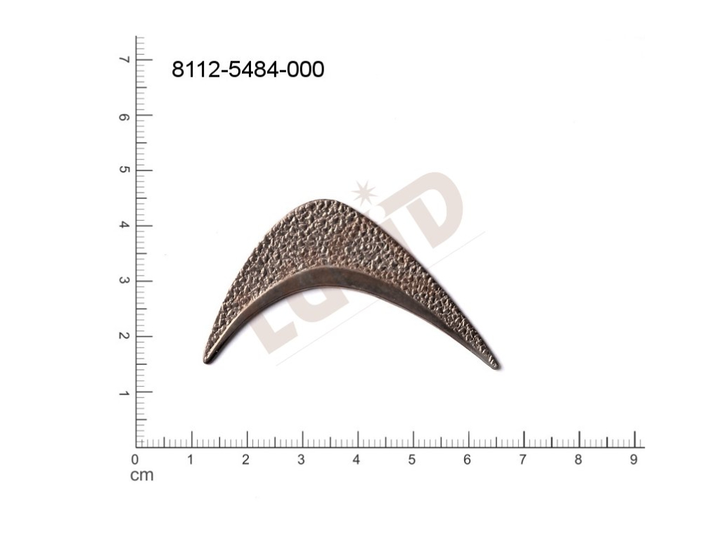 Tvarový výlisek ostatní bez oček (svěšovacích dírek) 54.0x31.0mm