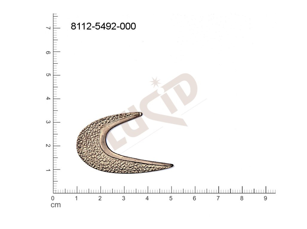 Tvarový výlisek ostatní bez oček (svěšovacích dírek) 40.0x25.0mm