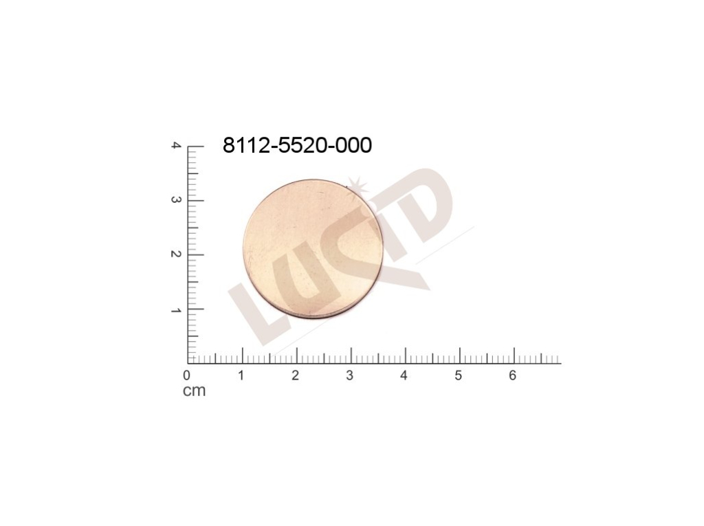 flat cut-out round other without loops / attaching holes 25.0mm