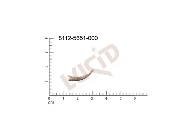 flat cut-out other without loops / attaching holes 19.0x5.0mm