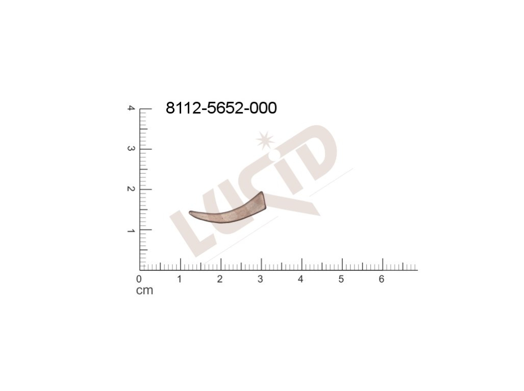 flat cut-out other without loops / attaching holes 19.0x6.0mm